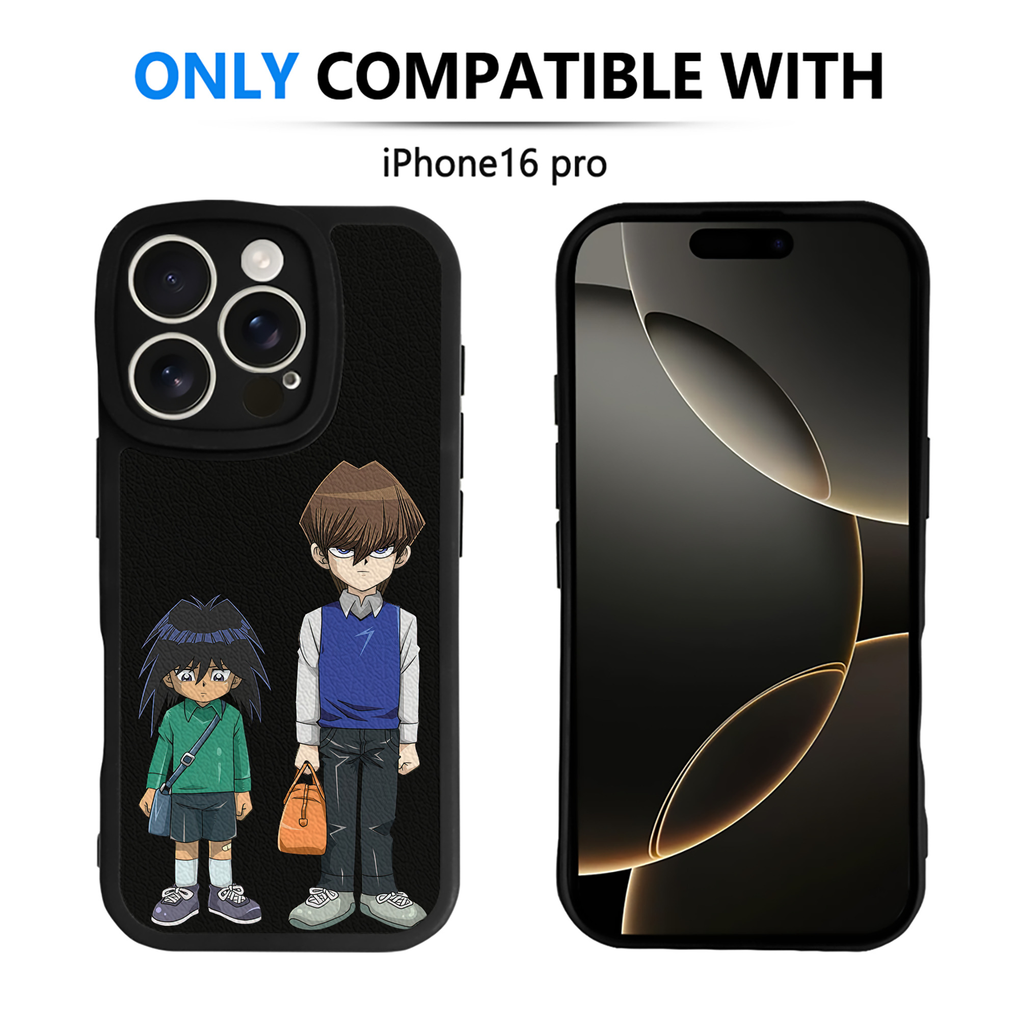 遊☆戯☆王 Yu-Gi-Oh! 【iPhone 16シリーズ対応】シリコンスマホケース（レザー調） 材質：シリコン